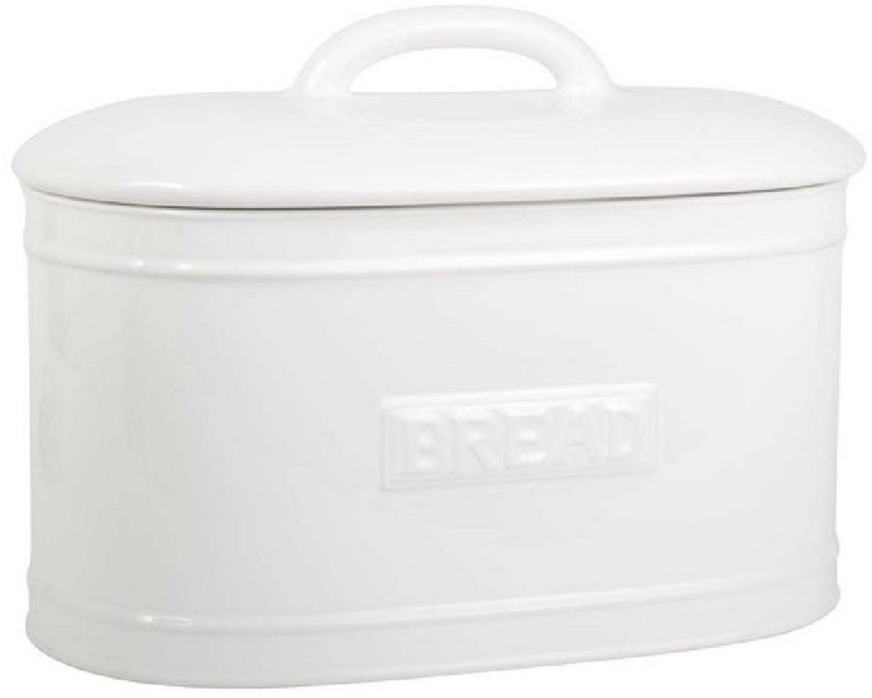 Brotkasten Brotbox Brottopf Keramik Weiß Oval Vintage Retro Ib Laursen 1982-11 Bild 1