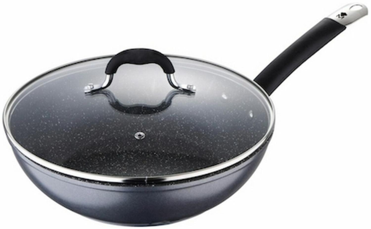 Wok Pfanne Masterpro Grau Aluminium Geschmiedetes Aluminium (Ø 28 cm) Bild 1