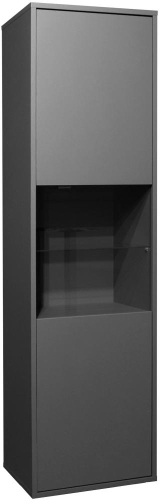 Vitrine Erna 51x45x182 Anthrazit matt Lack 14769 Bild 1