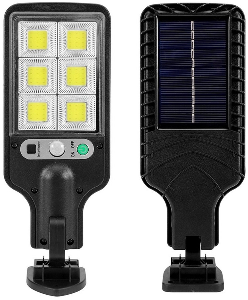 Rosnek LED Außen-Wandleuchte Solar, Wasserdichter, Bewegungssensor, für Patio Garten, 2.5W+72LED, Tageslichtweiß, Solar Path Straßenlampe Bild 1