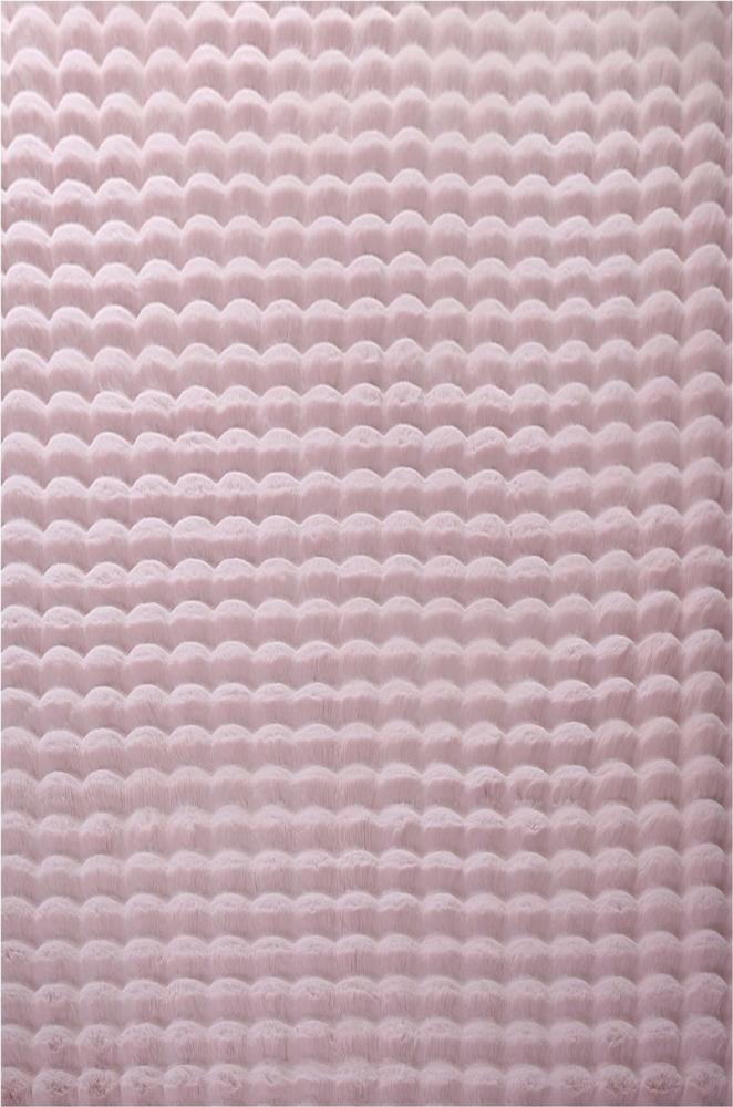 Hochflor Teppich Alessandro rechteckig - 200x290 cm - Rosa Bild 1