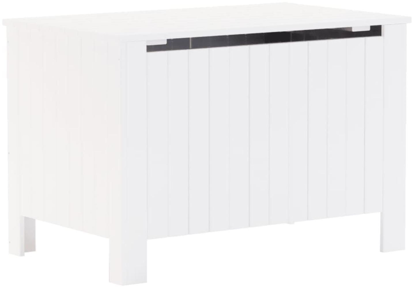 vidaXL Truhe mit Deckel RANA Weiß 80x49x54 cm Massivholz Kiefer 4002330 Bild 1