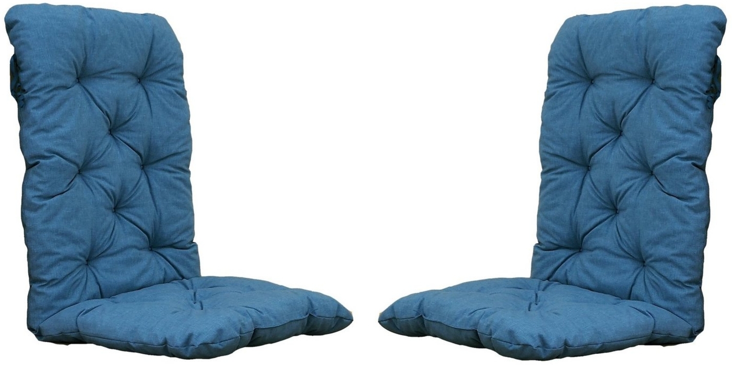 Chicreat Set mit 2 Hochlehnersesseln, 120 x 50 x 8 cm, Grau Bild 1