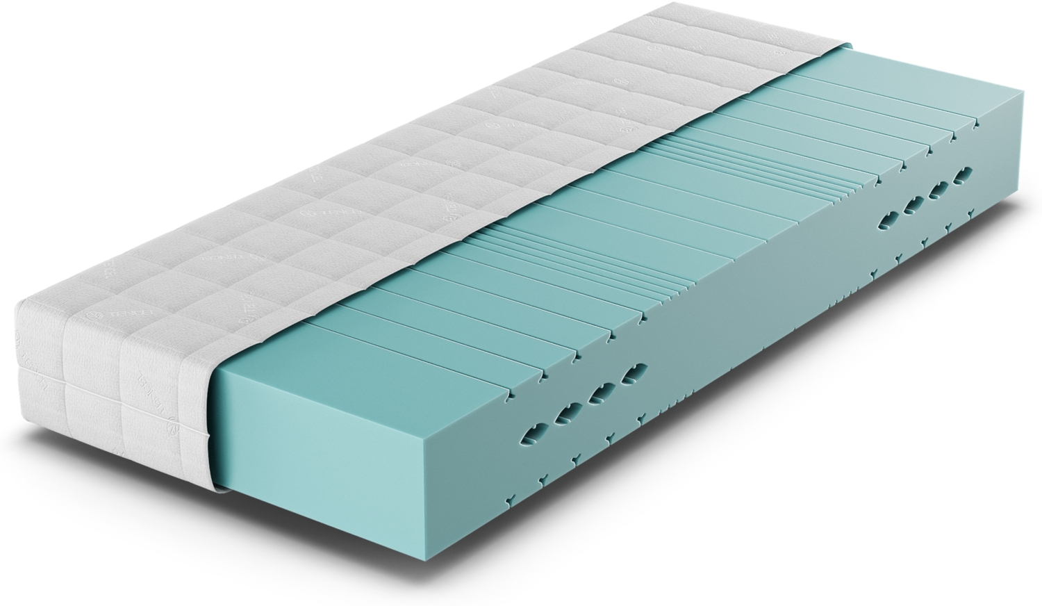 Betten-ABC HR Blue, Kaltschaummatratze mit 7-Zonen Profil aus High-Resilience-Schaum, Größe: 100x200, Härtegrad: Mittelfest Bild 1