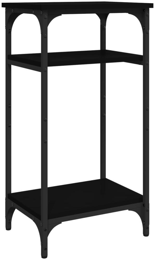 vidaXL Beistelltisch Schwarz 40x30x75 cm Holzwerkstoff 825797 Bild 1