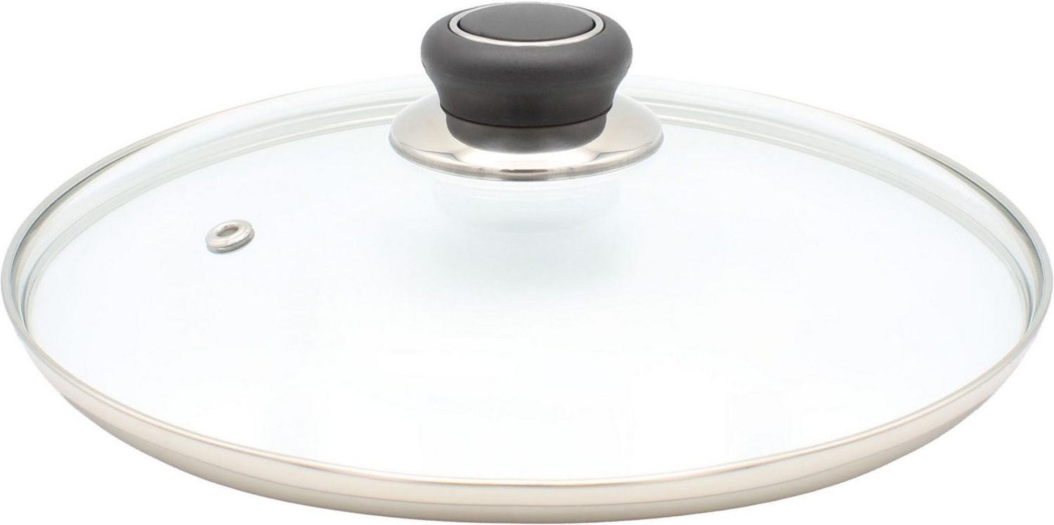 Universaldeckel 20 cm mit Kunststoffknopf / Glasdeckel / Universal - Deckel / Pfannendeckel / Topfdeckel Bild 1