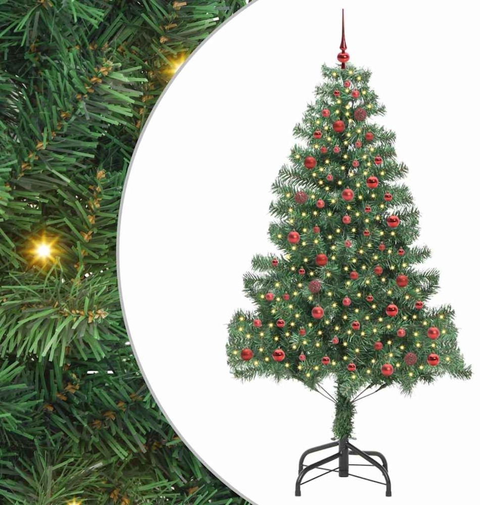 vidaXL Weihnachtsbaum mit 300 LEDs mit Ständer Grün 210 cm PVC 3396389 Bild 1