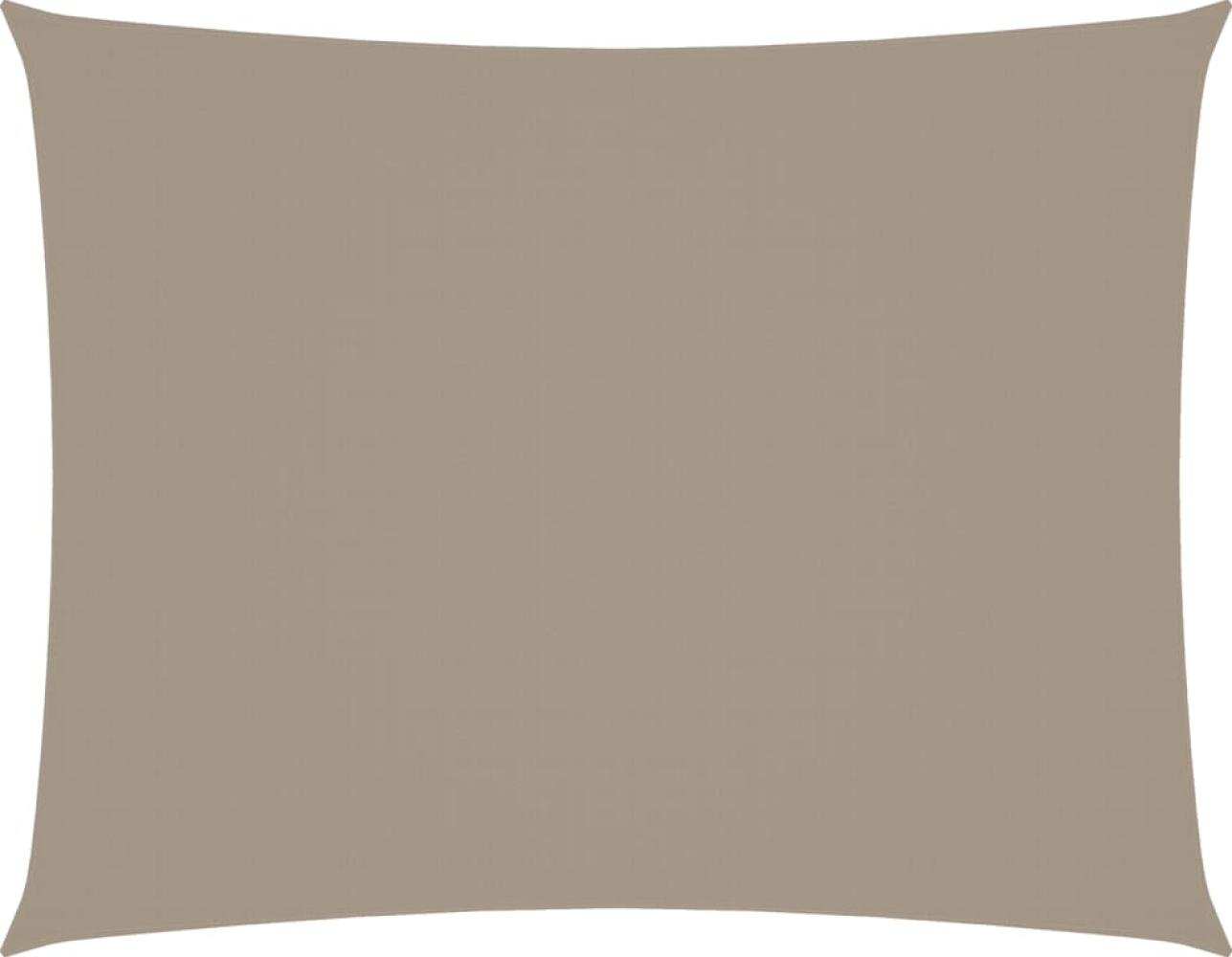 vidaXL Sonnensegel Oxford-Gewebe Rechteckig 3x4 m Taupe 135430 Bild 1
