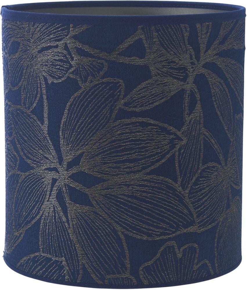 PR Home Celyn Ziba Luxuriöser Lampenschirm blau Riviera mit Blüten E27 20x21,5cm Bild 1