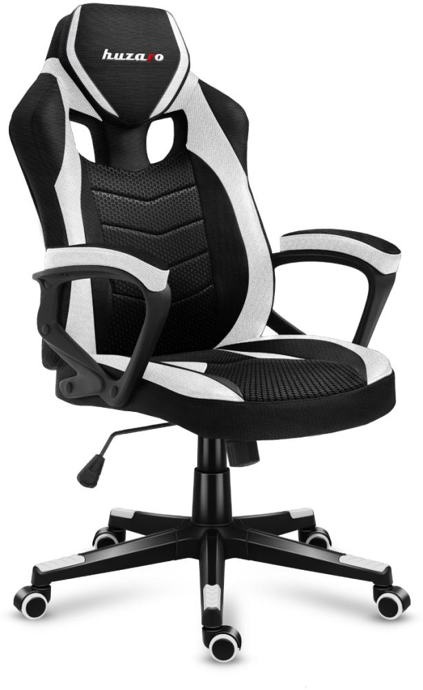 HUZARO Force 2.5 Weiss Mesh-Gaming-Stuhl Bild 1