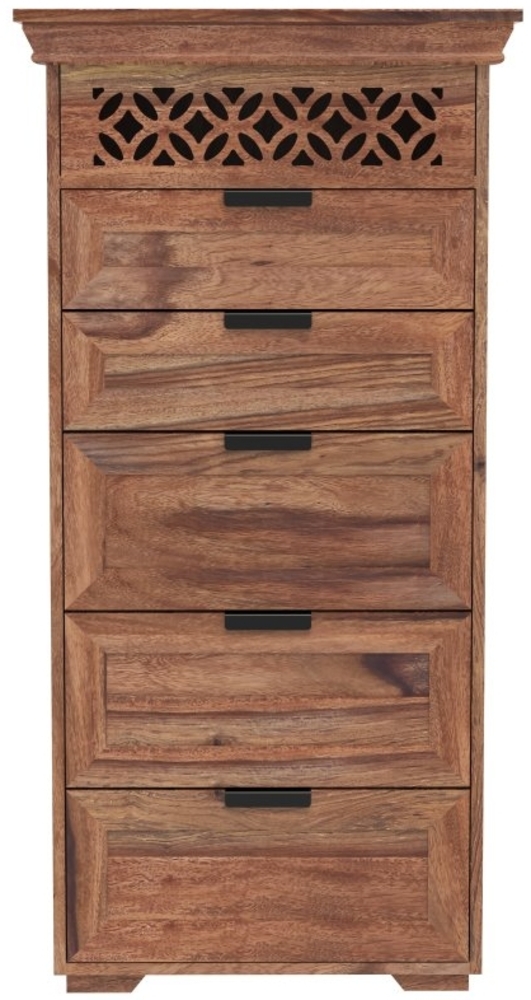 Kommode Mira 60x120x45 aus indischem Sheesham-Massivholz Bild 1