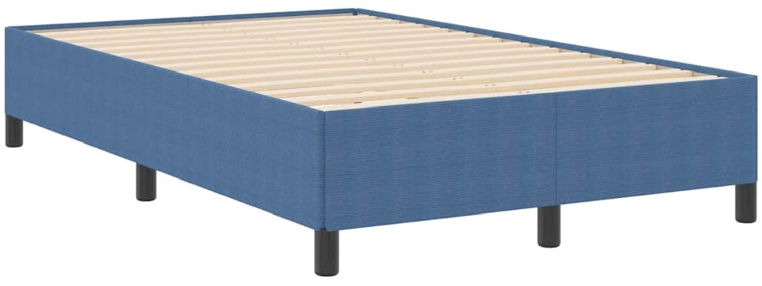 vidaXL Bettgestell Blau 120 x 190 cm Cordstoff 42006960 Bild 1