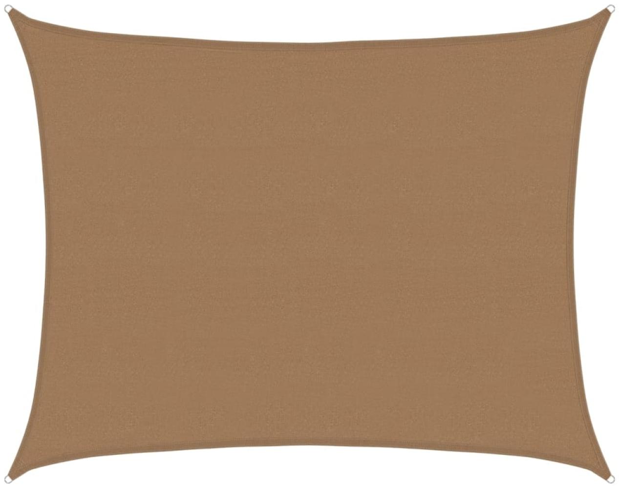 vidaXL Sonnensegel 160 g/m² Taupe 6x7 m HDPE 311414 Bild 1