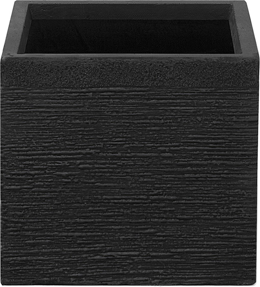 Blumentopf schwarz quadratisch 30 x 30 x 28 cm PAROS Bild 1