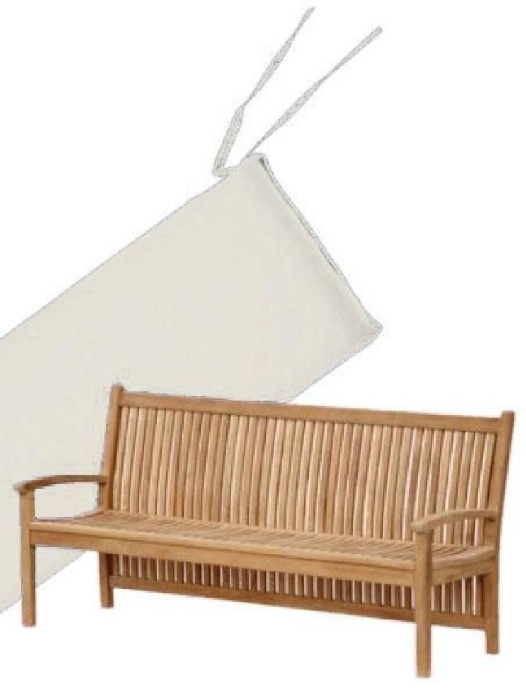 Bankauflage 150 cm x 50 cm für Gartenbank Pescara - creme Bild 1