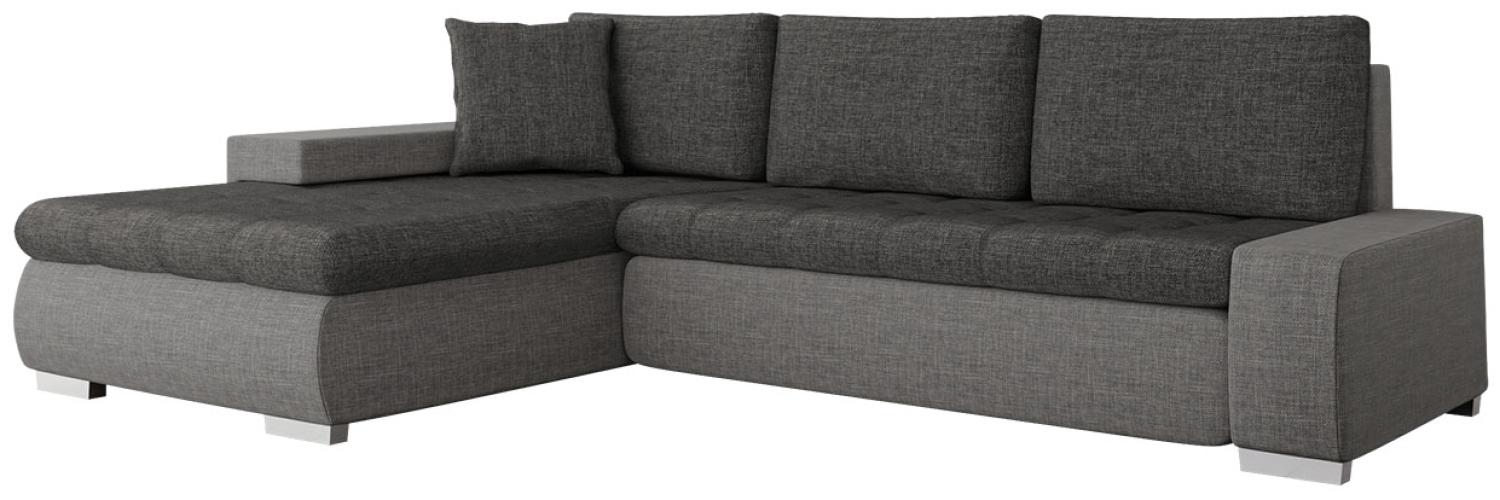 Mirjan24 Ecksofa Orkan Mini mit Bettkasten und Schlaffunktion, Lux 05 + Lux 06, grau Bild 1