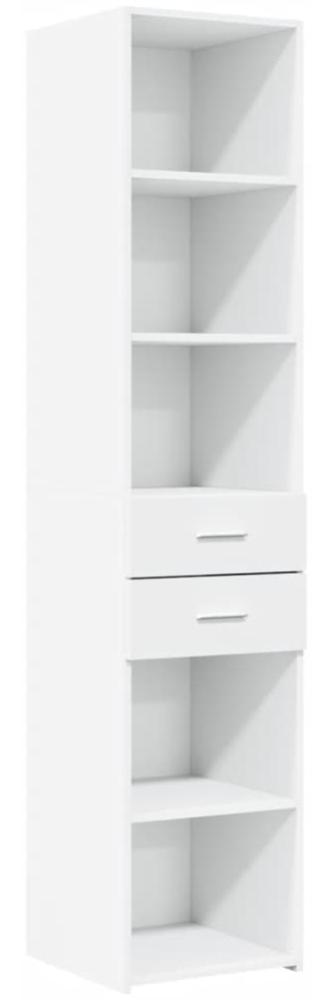 vidaXL Highboard Weiß 40x42,5x185 cm Holzwerkstoff 3281441 Bild 1
