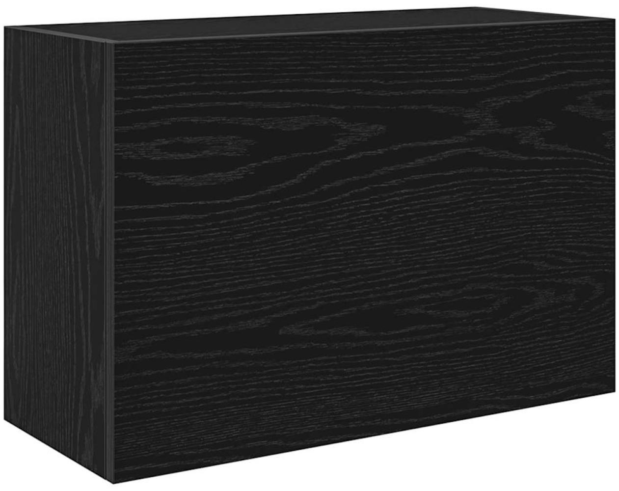 vidaXL Bad-Wandschrank Schwarz 60x25x40 cm Holzwerkstoff 860068 Bild 1