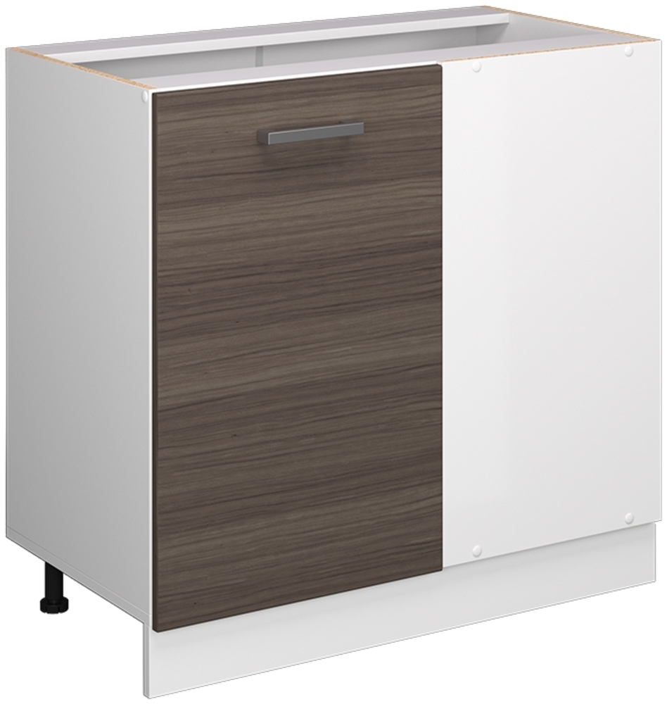 Vicco Eckunterschrank Grau 86 cm ohne Arbeitsplatte, R-Line Bild 1
