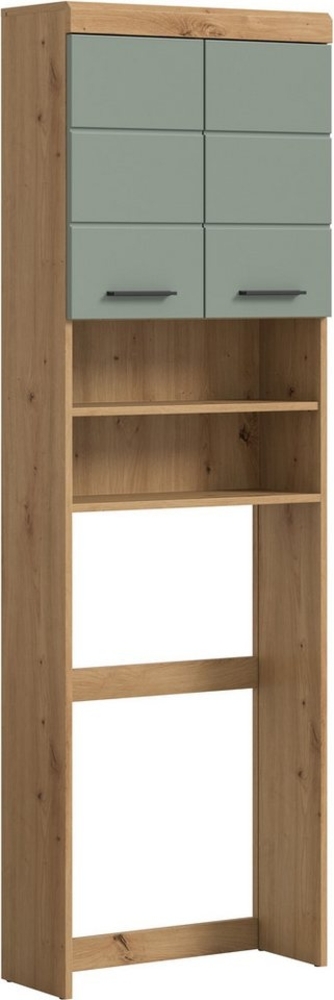 INOSIGN Waschmaschinenumbauschrank Siena, Breite 63cm, für Waschmaschine & Trockner, 2 Türen, MDF-Front in verschiedenen Farben, Überbauschrank, Umbauschrank, Badschrank Bild 1