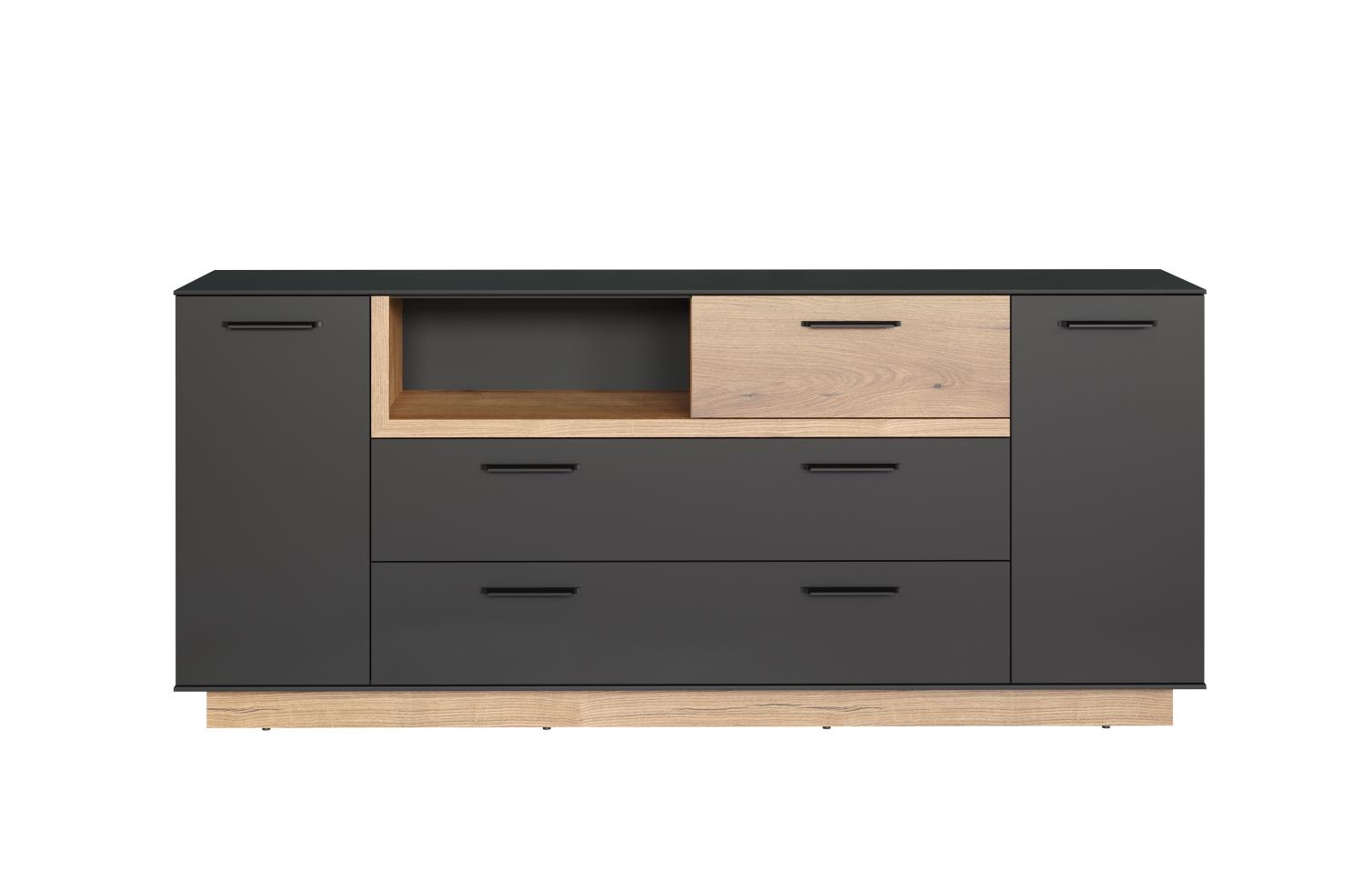 Sideboard Synnax in grau und Eiche Evoke 187 cm Bild 1