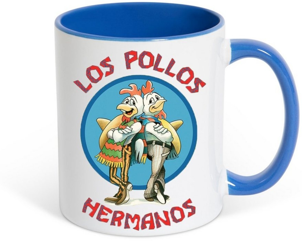 Youth Designz Tasse Los Pollos Hermanos Kaffeetasse Geschenk mit lustigem Fun Print Spruch, Keramik Bild 1