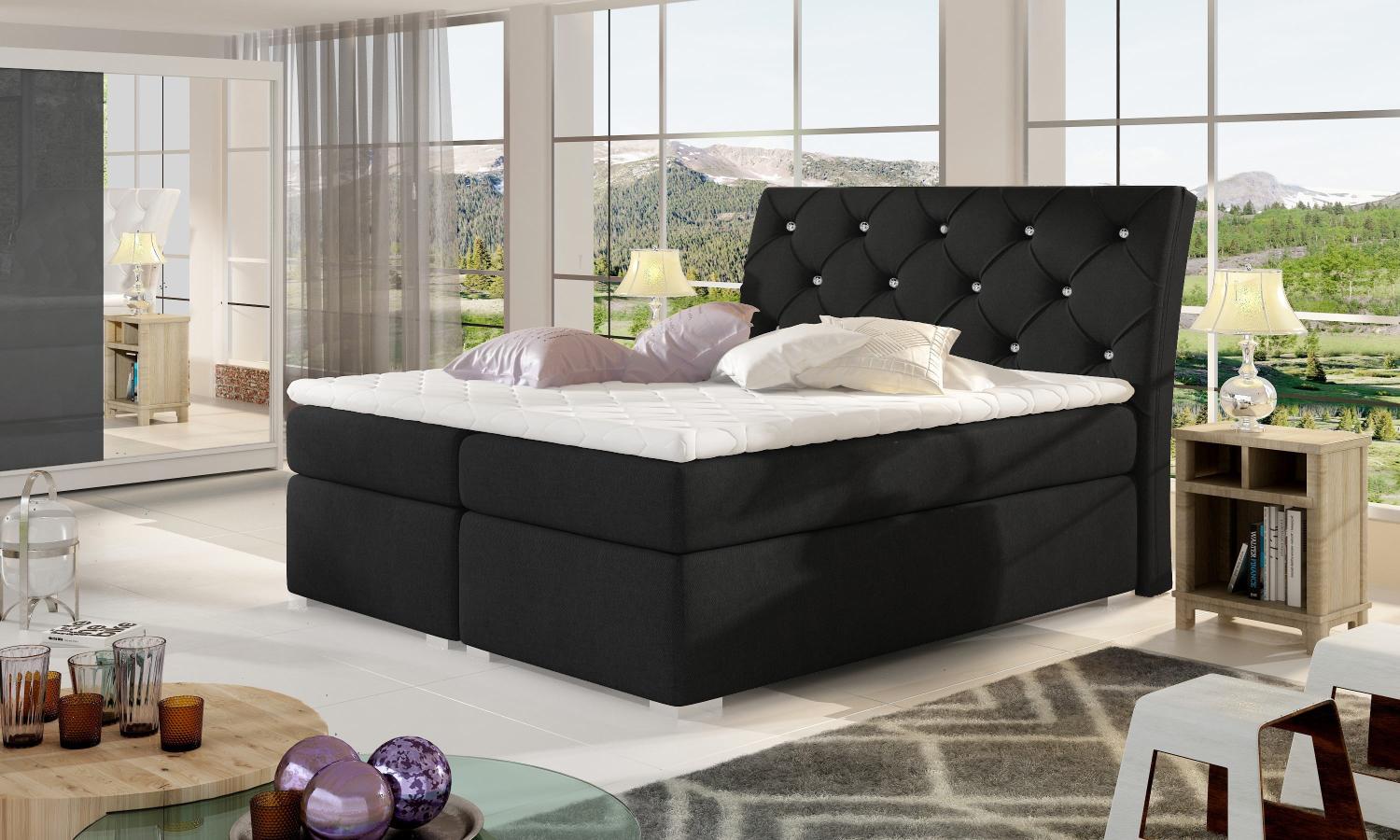 Wohnideebilder Balvin 180X200 Schwarz Boxspringbett Bln_12_1.8 Bild 1