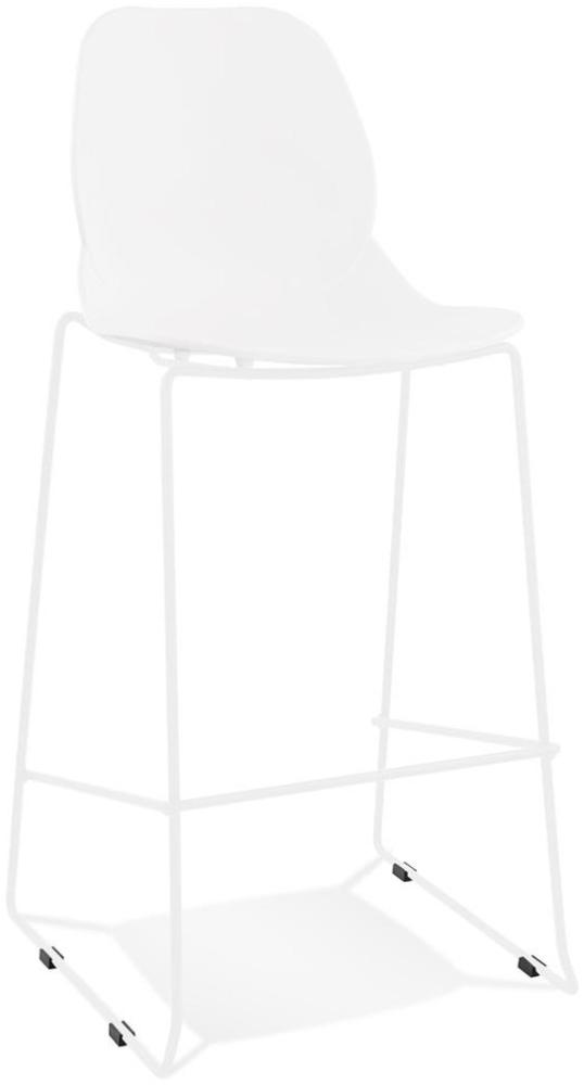 Kadima Design Outdoor Sitzhocker | 75cm | Wetterfest Komfortabel | Weiß | Bis 120kg Bild 1