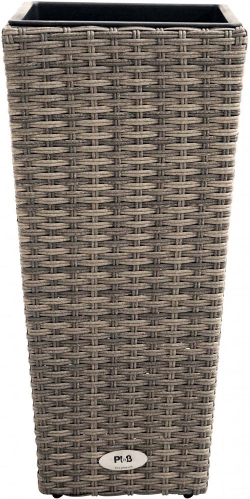 Pflanzgefäß Nizza 60cm - Polyrattan Champagner Bild 1