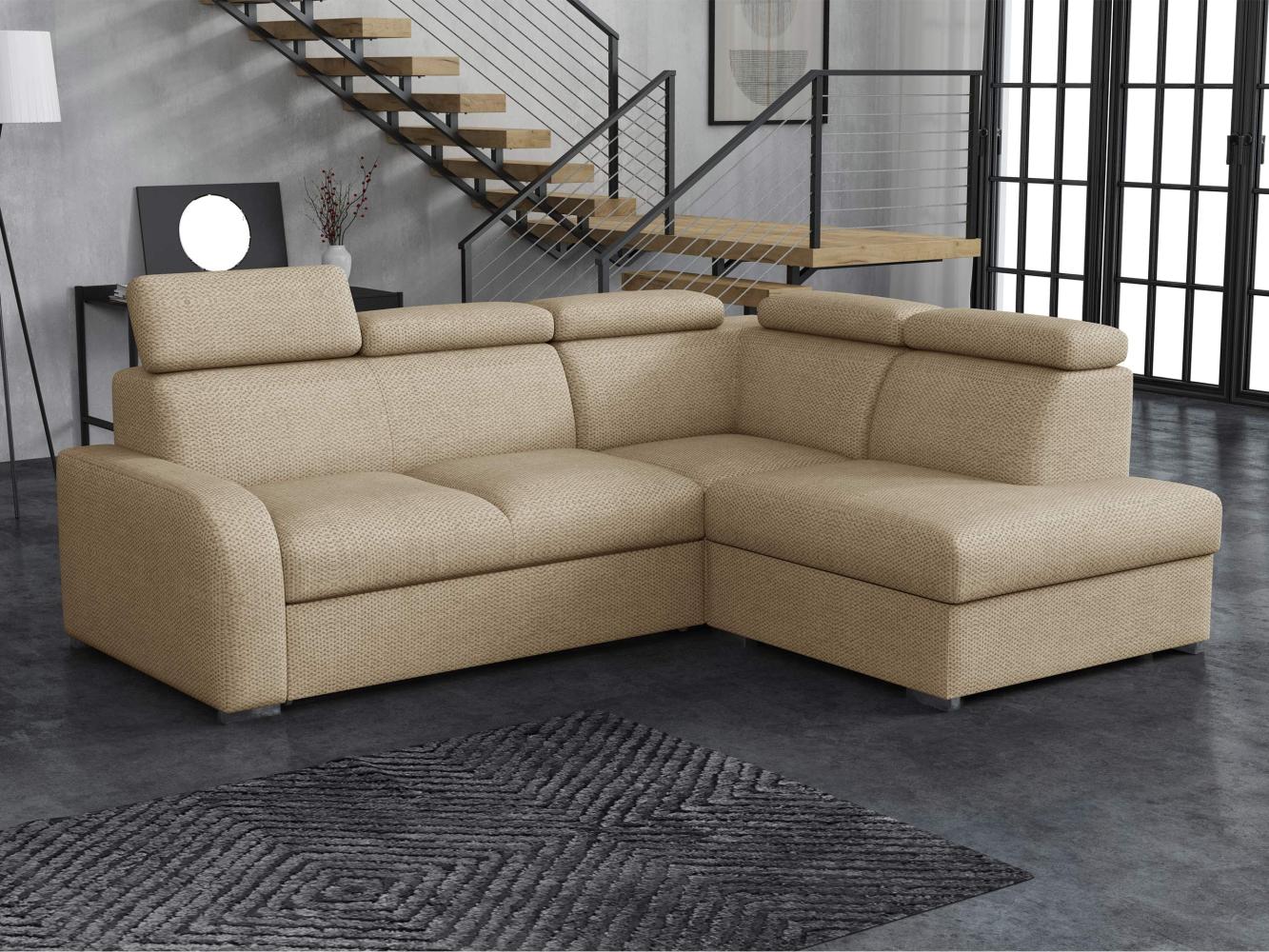 Ecksofa Apollo 2rRLXp mit Einstellbare Kopfstützen (Farbe: Crown 02, Seite: Rechts 2R+R+LXP) Bild 1