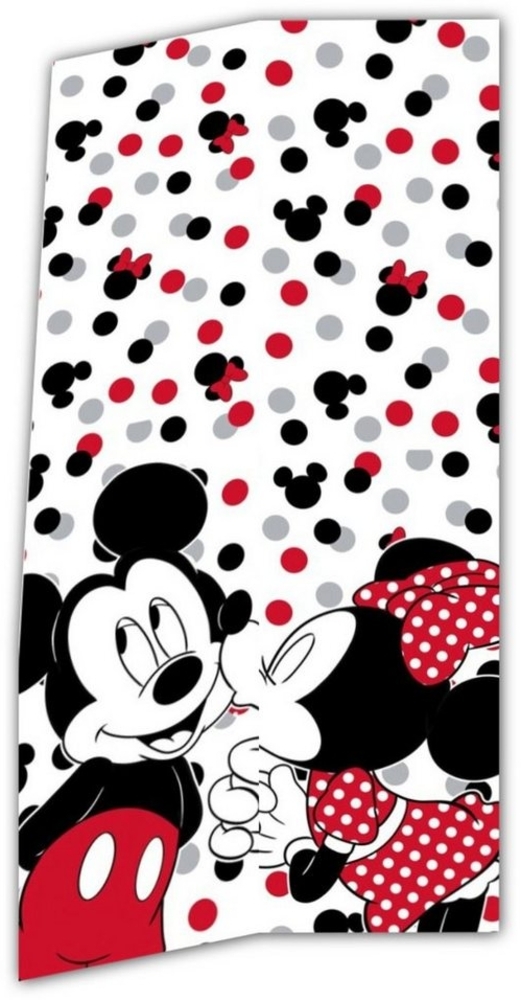 Disney Strandtuch Disney Mickey und Minnie Maus Badetuch, Baumwolle, XL 70x140 cm, 100% Baumwolle Bild 1