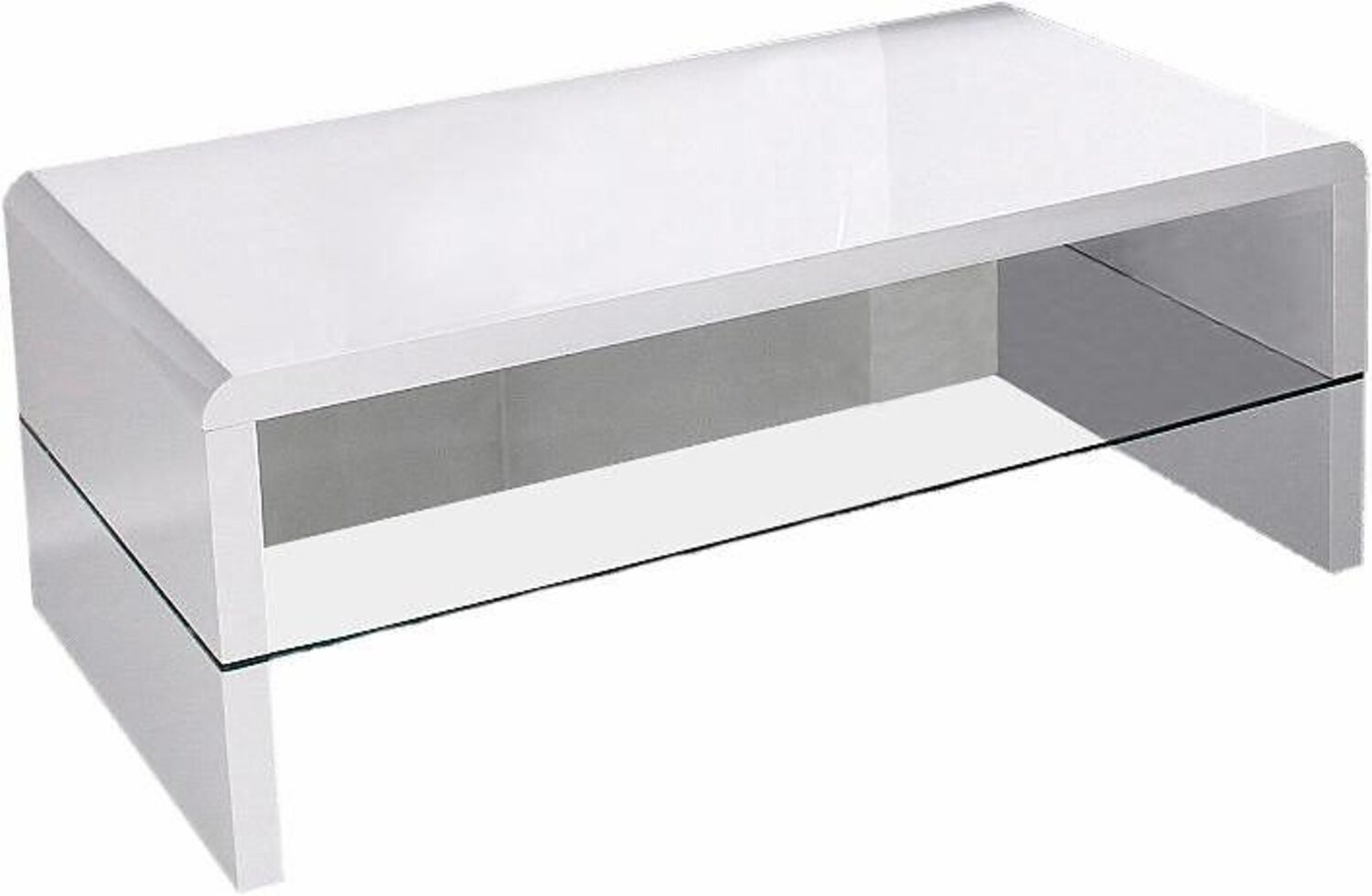 Concept GmbH Couchtisch in Weiß, MDF - 110x42x60cm (BxHxT) Bild 1