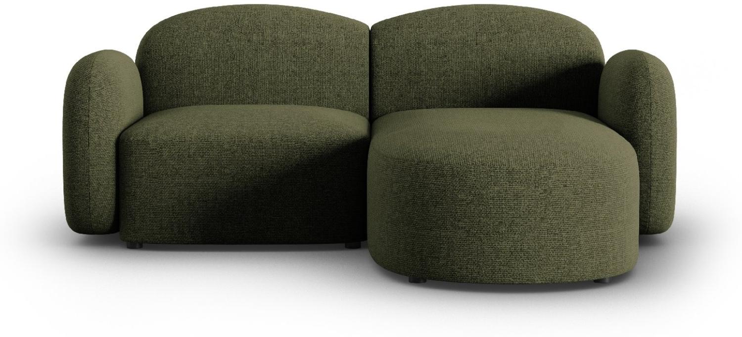 Micadoni Ecksofa Blair 3-Sitzer Rechts Chenille Grün Melange Bild 1