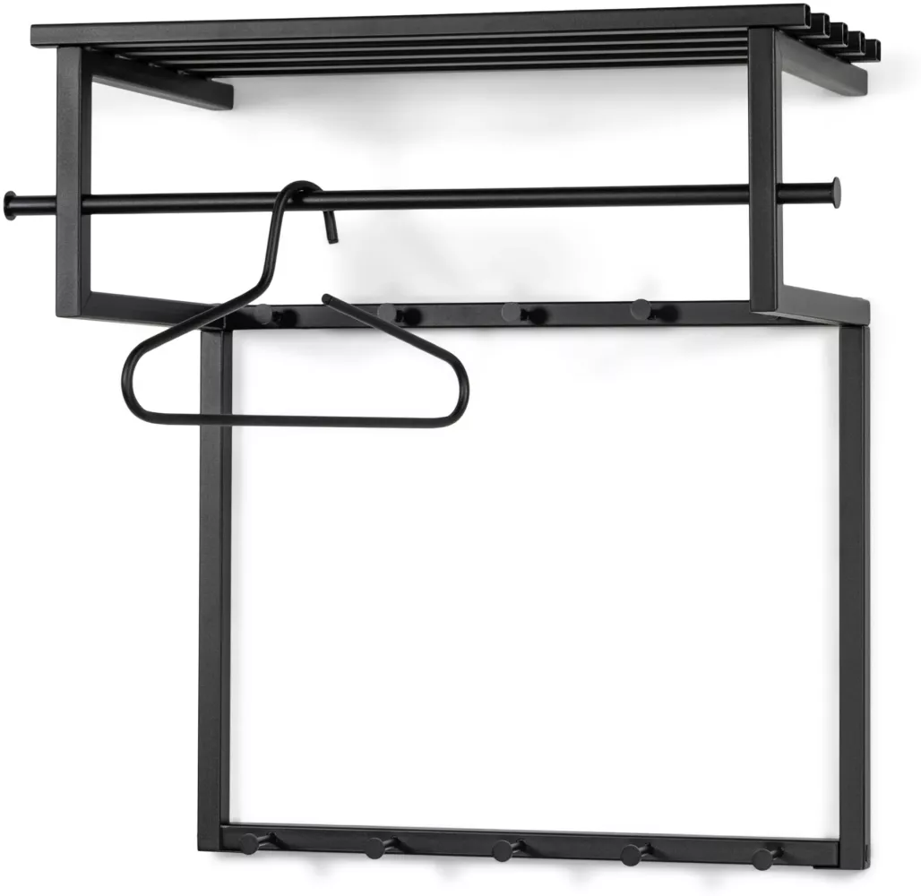 Spinder Design RIZZOLI BLACK EDITION Wandgarderobe - Schwarz Bild 1