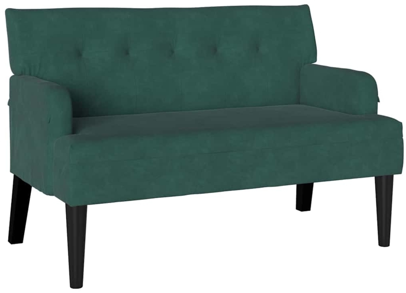 vidaXL Chesterfield Bank Dunkelgrün 112 x 65,5 x 75 cm Samt 42019288 Bild 1