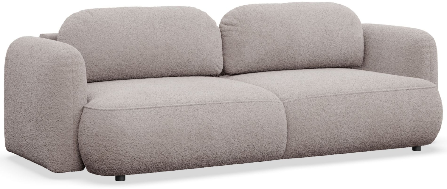 Selsey 'Tvoya' 3-Sitzer Schlafsofa mit Bouclé-Bezug, Graubeige Bild 1