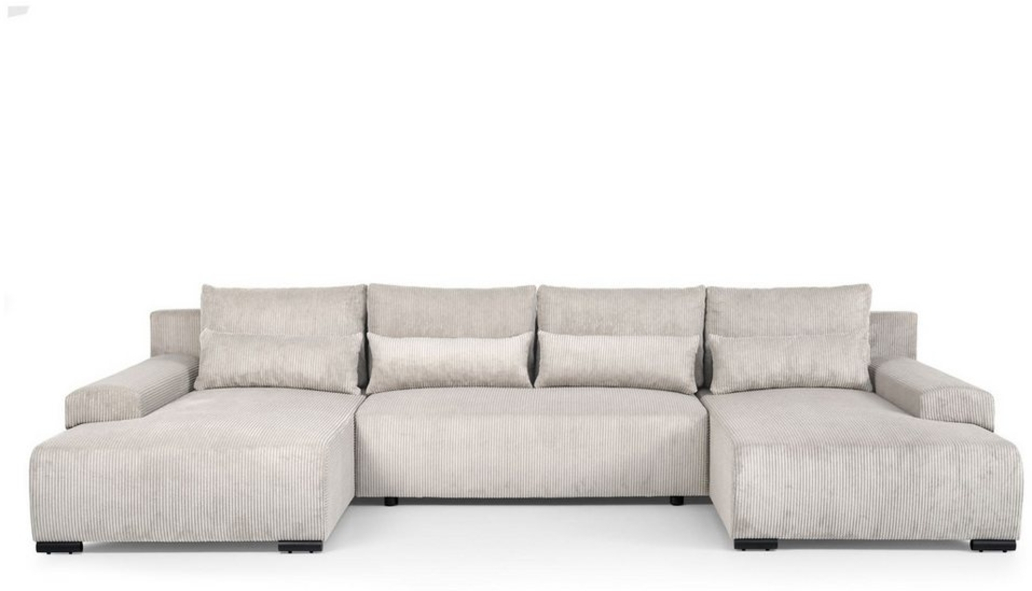 Beautysofa Ecksofa BENNY U, mit Schlaffunktion, mit Bettkasten, viele Farbvarianten Bild 1