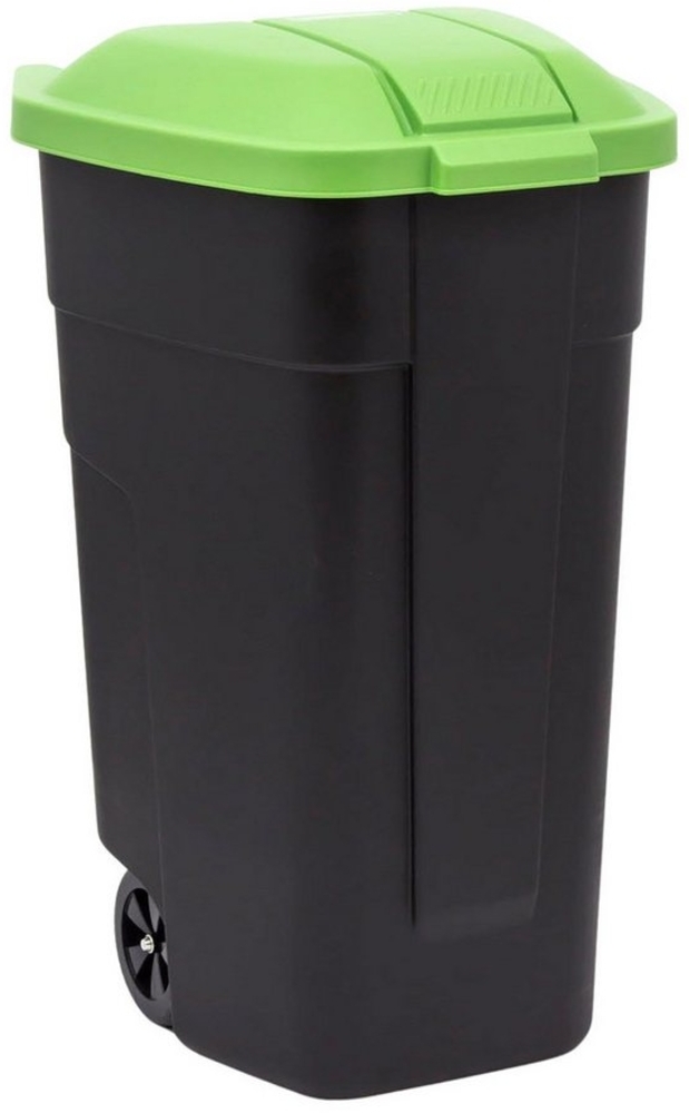 Curver Mülleimer, 110L Abfallbehälter auf Rädern Bild 1