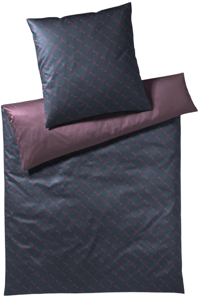 JOOP! Bettwäsche Cornflower Double 4083 05 Midnight Purple 240 x 220 + 2x 80 x 80 cm Bild 1