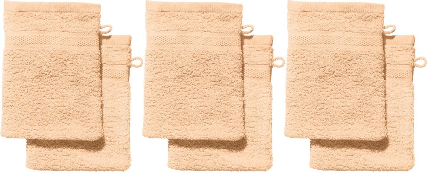 REDBEST Waschhandschuh Waschhandschuh "Chicago" 6er-Pack, Frottier, Walk-Frottier Uni Bild 1