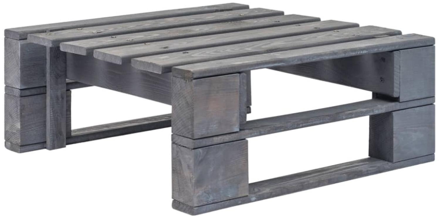 vidaXL Garten-Palettenhocker Holz Grau Bild 1