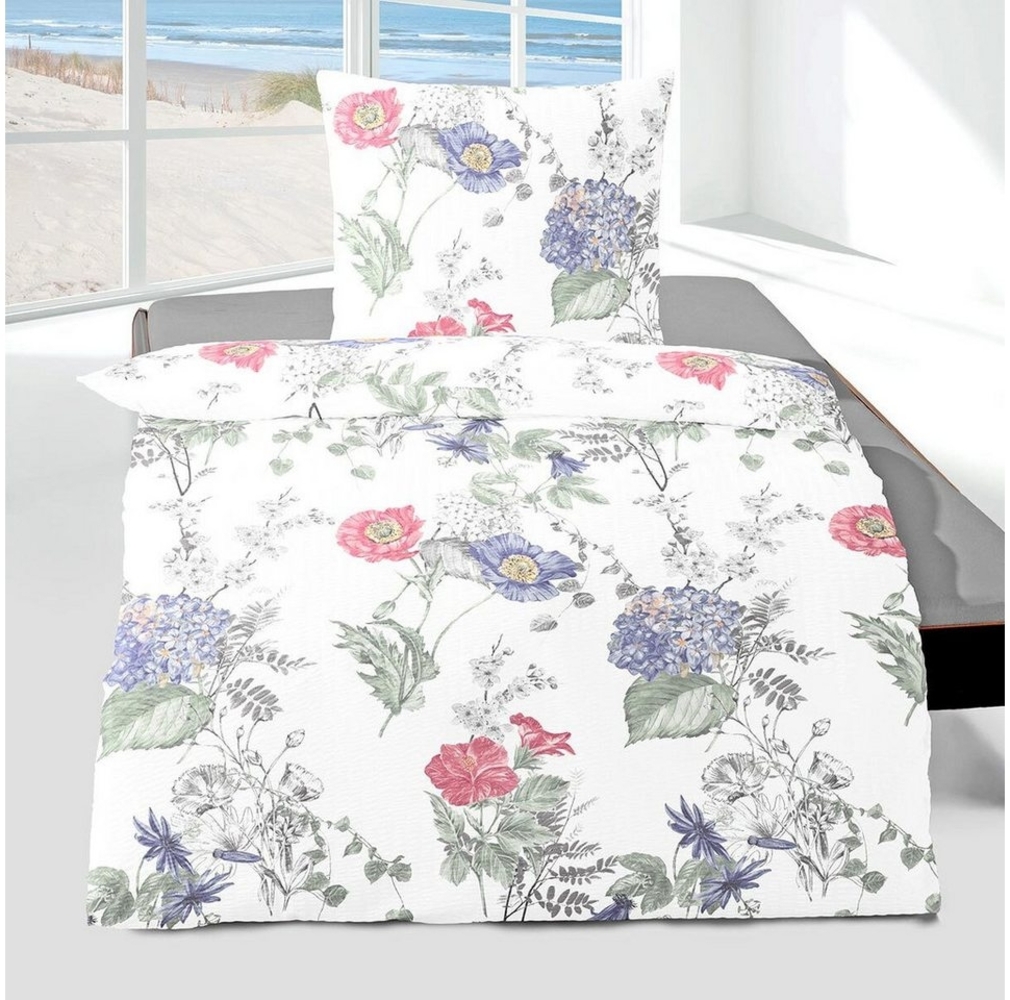 TRAUMSCHLAF Bettwäsche Hannah, Seersucker, 2 teilig, bügelfreie Seersucker Qualität Bild 1