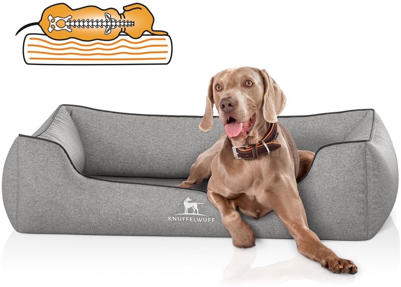Knuffelwuff Tierbett Hundebett Amelie, Orthopädisch Bild 1