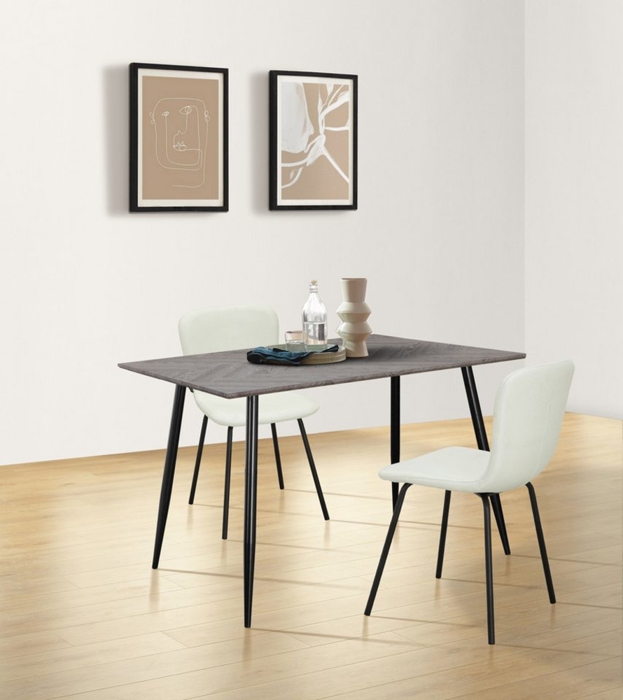 Leonique Esszimmerstuhl Ulmar (2 St), Mit eleganten pulverlackierten schwarzen Beinen Bild 1