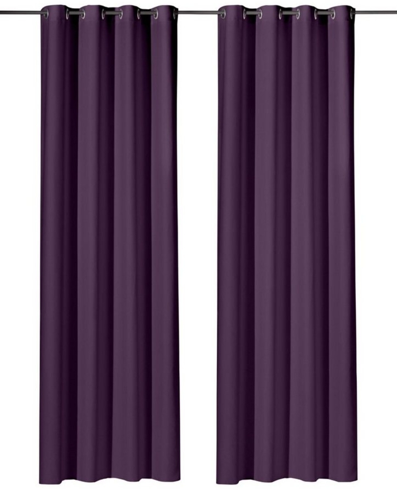 Weckbrodt Vorhang Vito, Ösen (1 St), blickdicht, Satin, Microvelour, blickdicht, Unifarben, Gardine, Store Bild 1