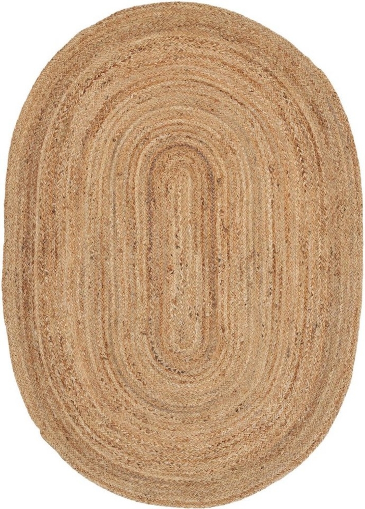 carpetfine Teppich Nele Juteteppich Naturfaser, rund, Höhe: 6 mm, geflochtener Wendeteppich aus 100%Jute, in rund und oval, viele Größen Bild 1