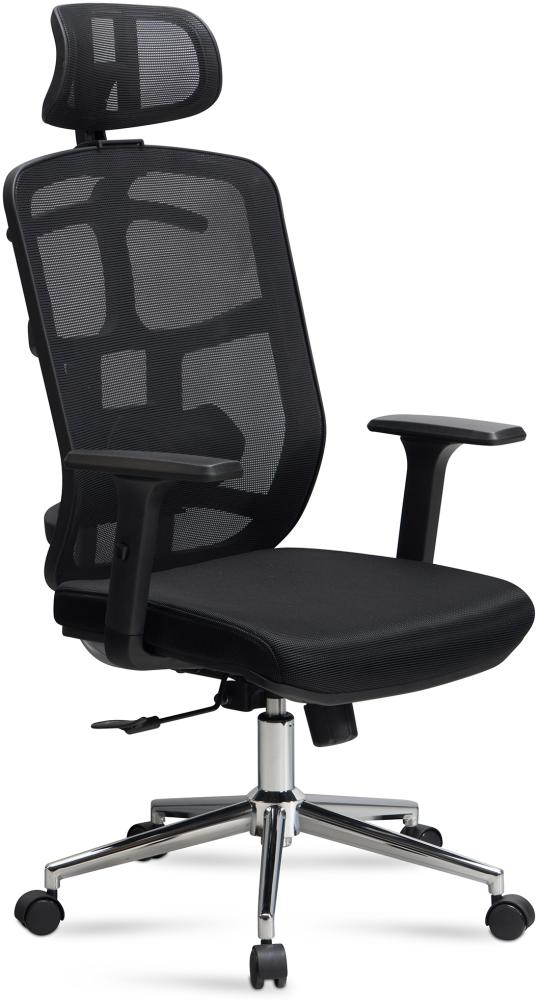 Bürostuhl Schreibtischstuhl Mesh Schwarz Drehstuhl Ergonomisch 120 kg Bild 1