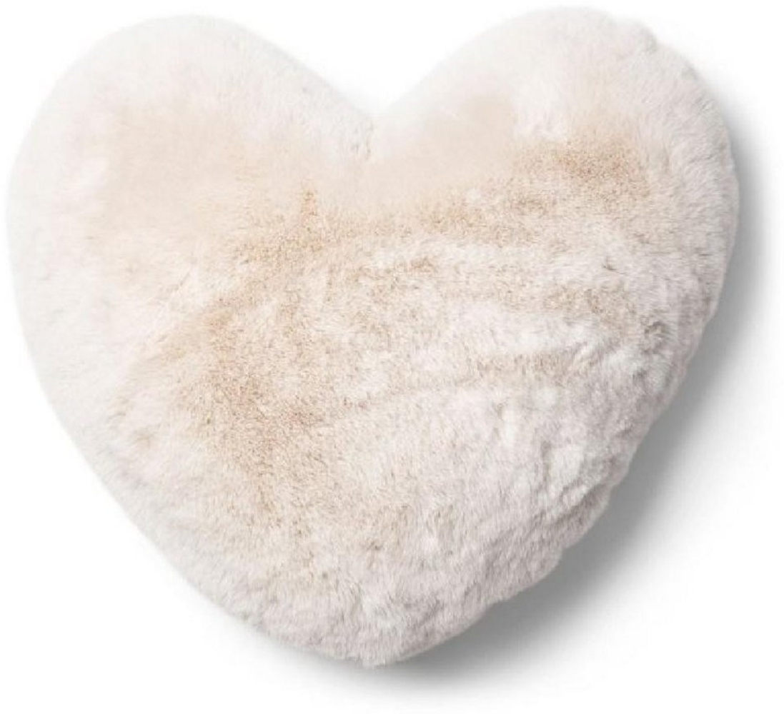Rivièra Maison Kissenhülle Kissen Herz Heather Heart Faux Fur Pillow Bild 1