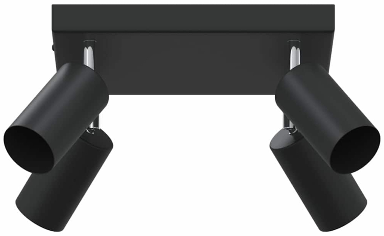 vidaXL Deckenstrahler Schwarz 26 x 26 x 16.5 cm Stahl 4108200 Bild 1