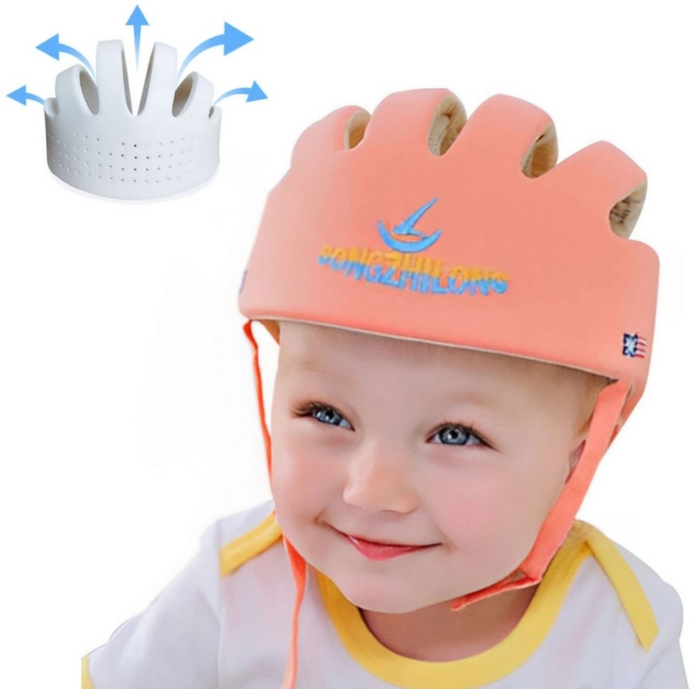 RWEUOQ Kinderhelm Verstellbarer Kinderhelm Kinderhelm Baby-Kopfschutz atmungsaktiv, leichter Babyhelm Springen Laufen für Kleinkinder 6–24 Monate Bild 1